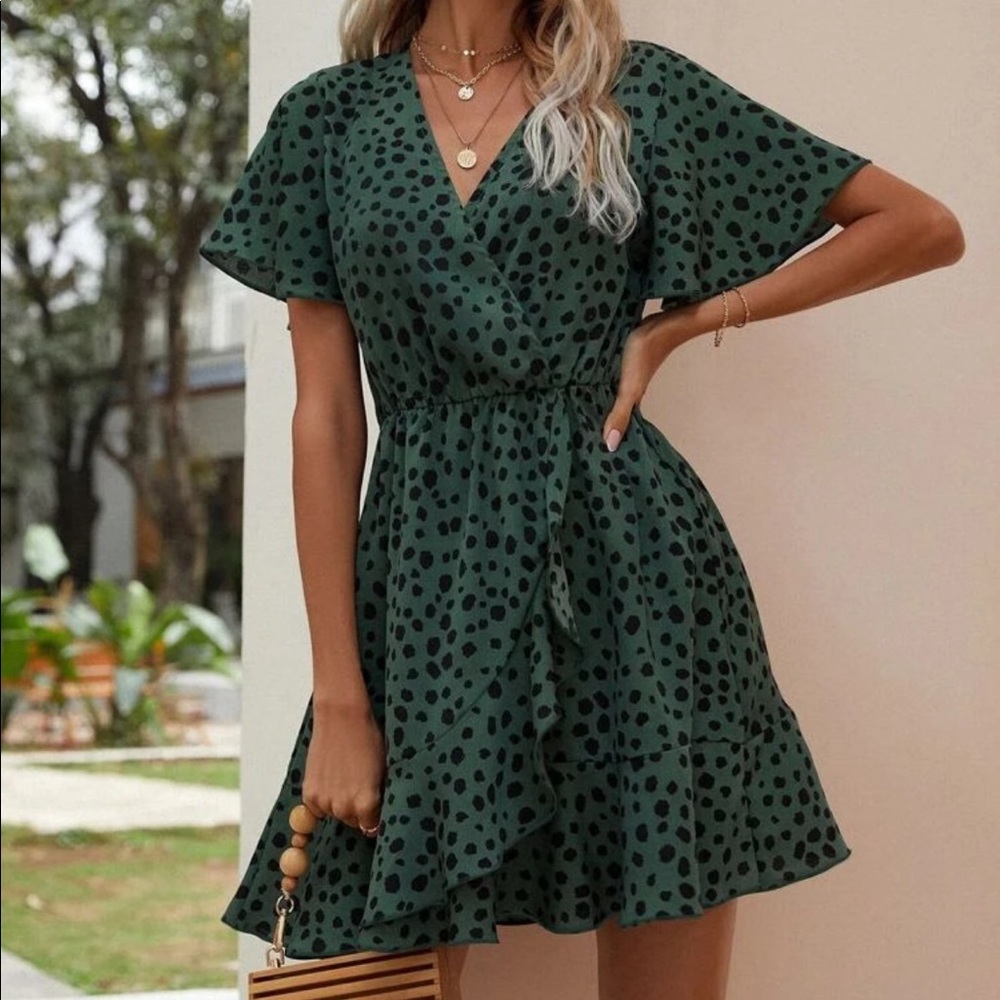 COPY - Shein black and green dress